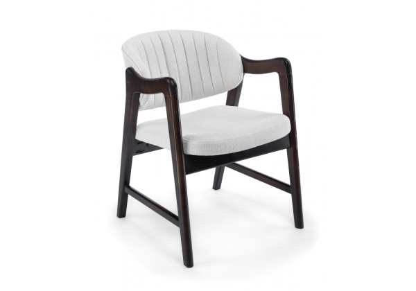 Стул деревянный Никсон ткань мешковина 9199-2, орех