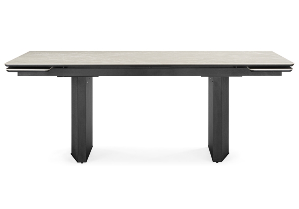 Керамический стол Монерон 200x100 burberry bianco matt, черный