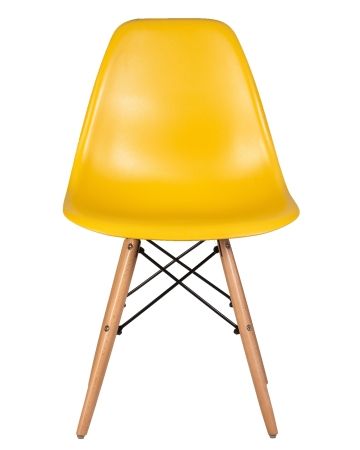 Стул обеденный DSW ножки светлый бук, горчичный Y-03
