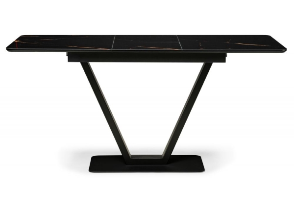 Стеклянный стол Бугун обсидиан, черный