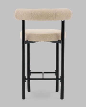 Стул полубарный Флорео букле бежевый