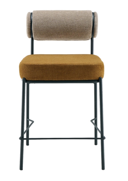 Стул полубарный Ponpoun бежевый терракотовый