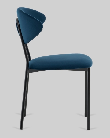 Стул обеденный Квинси велюр синий