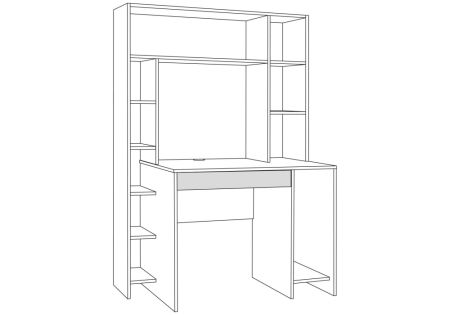 Стол Комфорт 12.71 дуб золотой натуральный, белая аляска