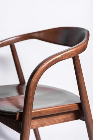 Деревянное полукресло венское Diona светлый орех с твердым сиденьем