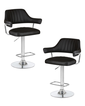 Набор 2 шт Стул барный CHARLY, черный