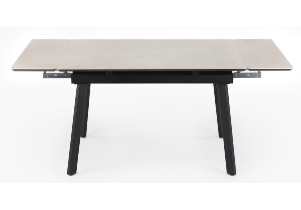 Керамический стол Норман 140(200)х80 carmen light grey, черный