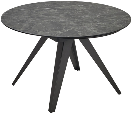 Стол AKSEL 130 цвет Mona Lisa Cерый мрамор, керамика, темно-серый