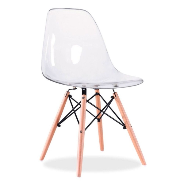 Прозрачные стулья eames