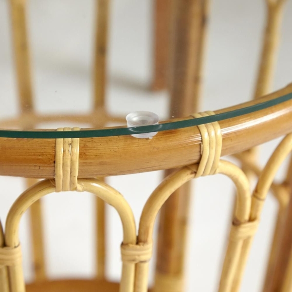 Комплект террасный AKIRA с подушкой 54х60х78 см, D 46х40 см, натуральный Комплект террасный AKIRA с подушкой 54х60х78 см, D 46х40 см, натуральный