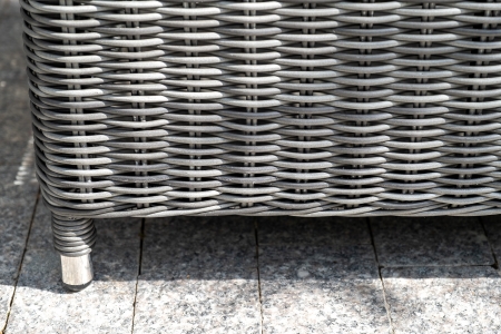 "Кон Панна" диван из искусственного ротанга двухместный, цвет графит