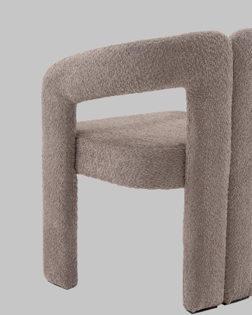 Стул Болинджер букле светло-коричневый