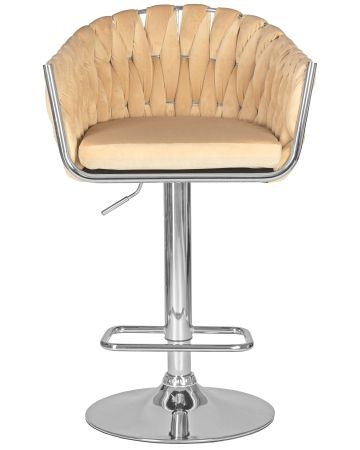 Стул барный MARCEL бежевый велюр MJ9-10
