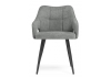 Стул на металлокаркасе Hera темно-серый, черный