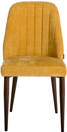 Стул Alen желтый, темный орех