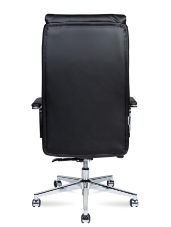 Кресло офисное Atlant черный, экокожа и металл, мягкое сиденье, с подлокотниками Кресло офисное Atlant черный, экокожа и металл, мягкое сиденье, с подлокотниками