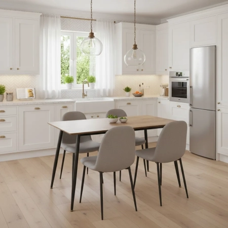 Стол обеденный Birkhall/Биркхолл дуб, черный