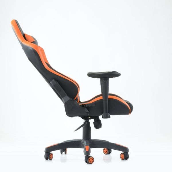 Игровое кресло K-52 черно-оранжевая экокожа Игровое кресло K-52 черно-оранжевая экокожа
