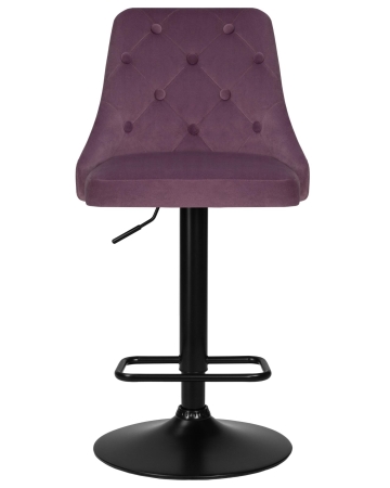 Набор 2 шт Стул барный JOSEPH BLACK, пудрово-сиреневый велюр (MJ9-52)