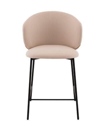 Стул полубарный Блейз велюр молочный Стул полубарный Блейз велюр молочный