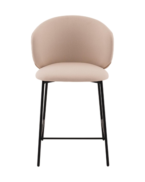 Стул полубарный Блейз велюр молочный Стул полубарный Блейз велюр молочный