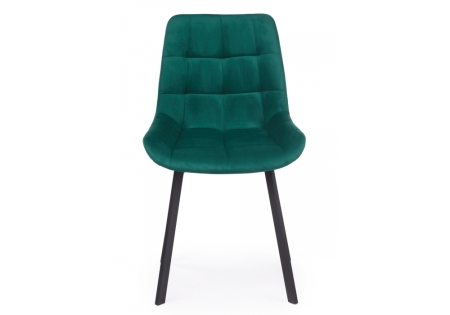 Стул на металлокаркасе Челси П зеленый (zd 667) / черный