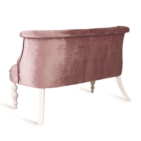 Диван Бархат эмаль белая, 24 - розовый