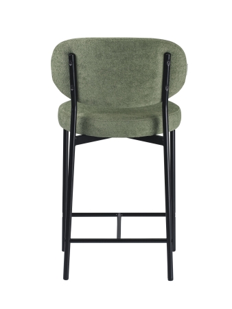 Стул полубарный MASO букле зеленый MOSS 615