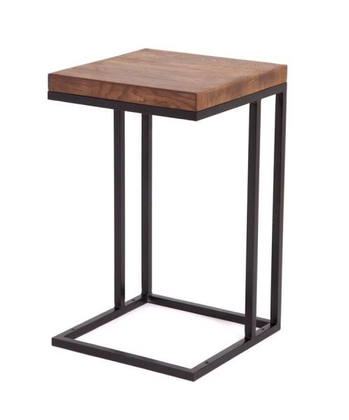 Стол кофейный Энди Loft дуб, каркас черный