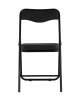 Складной стул Джонни экокожа черный каркас черный матовый