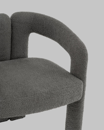 Стул Болинджер букле темно-серый