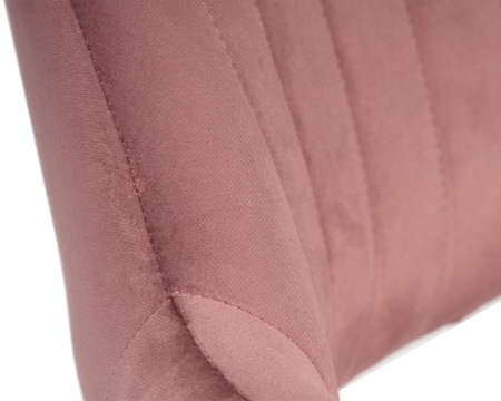 Стул барный CHARLY золотой, розовый велюр MJ9-32