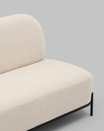 Диван Стоун new ткань букле молочный