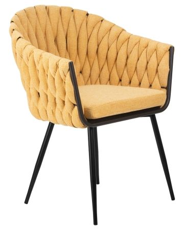 Стул обеденный MATILDA желтая ткань LAR 275-8