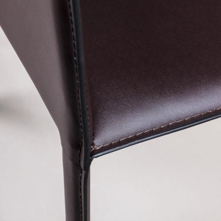 Полубарный стул Barrie кожа коричневый