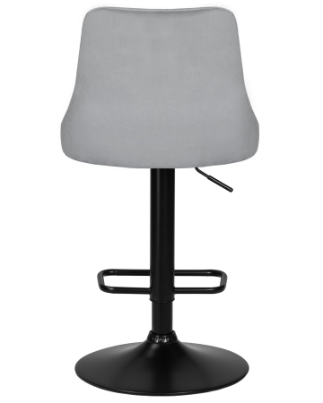 Набор 2 шт Стул барный JOSEPH BLACK, серый велюр (MJ9-75)