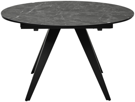 Стол AKSEL 130 цвет Mona Lisa Cерый мрамор, керамика, темно-серый