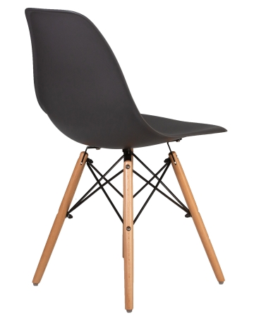 Стул обеденный DSW ножки светлый бук, темно-серый GR-04
