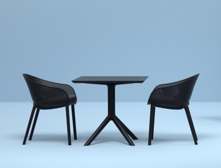 Стол пластиковый Sky Table 80 черный Стол пластиковый Sky Table 80 черный