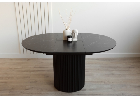 Керамический стол Стивен 100(140) shakespeare black, черный