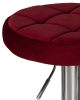 Набор 2 шт Табурет барный BRUNO, бордовый велюр (MJ9-43)