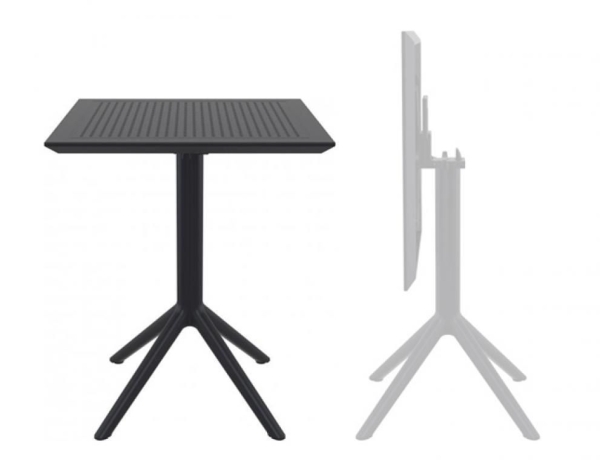 Стол пластиковый складной Siesta Contract Sky Folding Table 60 черный