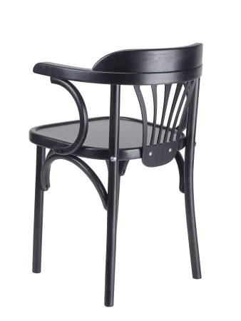 Деревянный стул Венский венге с твердым сиденьем с дугами назад