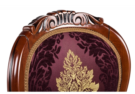 Стул деревянный Adriano 2 темное дерево вишня с патиной