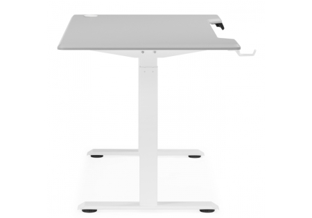 Компьютерный стол Маркос 140х80 светло-серый, белый