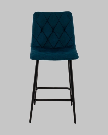 Стул полубарный Одди Diamond велюр синий Стул полубарный Одди Diamond велюр синий