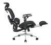 Кресло офисное TopChairs Prodigy с оттоманкой черный