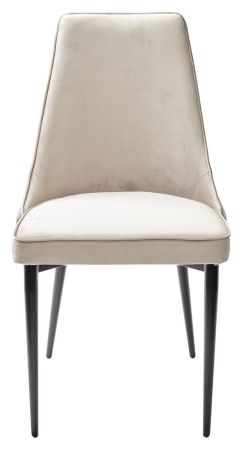 Стул NEPAL-P латте #25 велюр, черный каркас