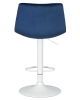 Стул барный TAILOR белый синий велюр MJ9-117