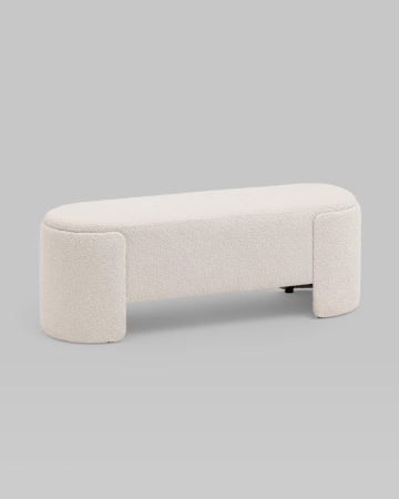 Банкетка Taks букле белый